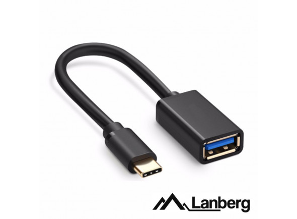 Lanberg Adaptador USB-C 3.0 Macho / USB-A Fêmea 15cm Lanberg Adaptador USB-C 3.0 Macho / USB-A Fêmea 15cm